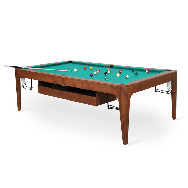 Tepu - Cue game/pool Table with teakwood frame