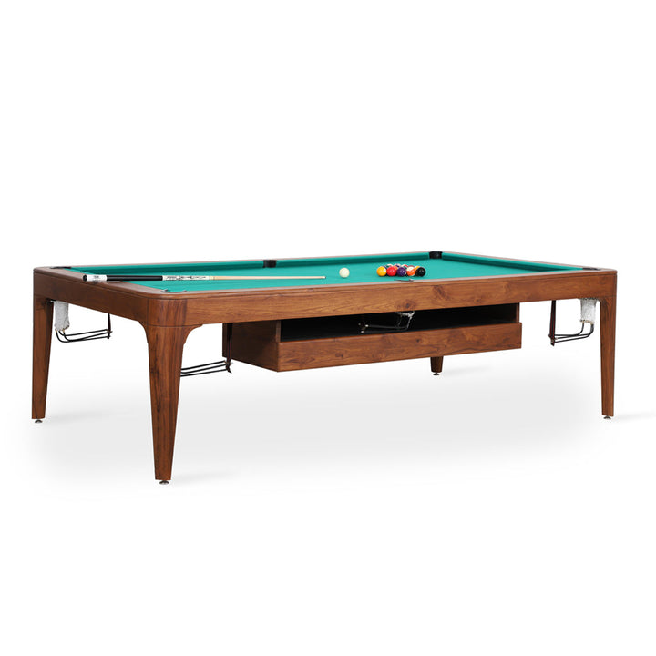 Tepu - Cue game/pool Table with teakwood frame
