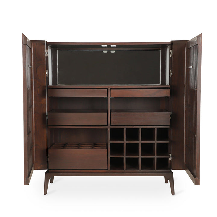 Huda - Teakwood Bar Cabinet