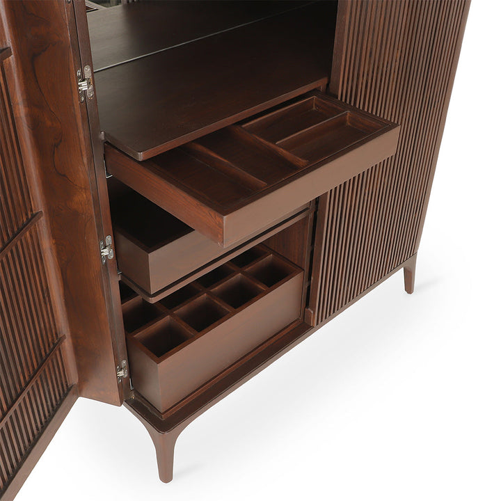 Huda - Teakwood Bar Cabinet