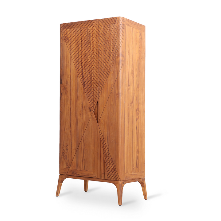 Reticolo - Teakwood Storage Bar Unit