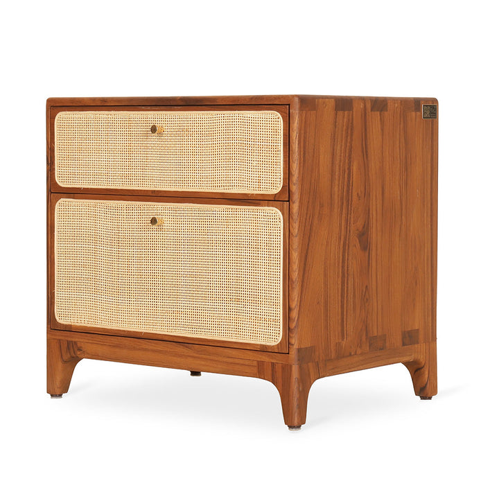 Loodus - Teak Bedside Unit, Bedside Units - Alankaram