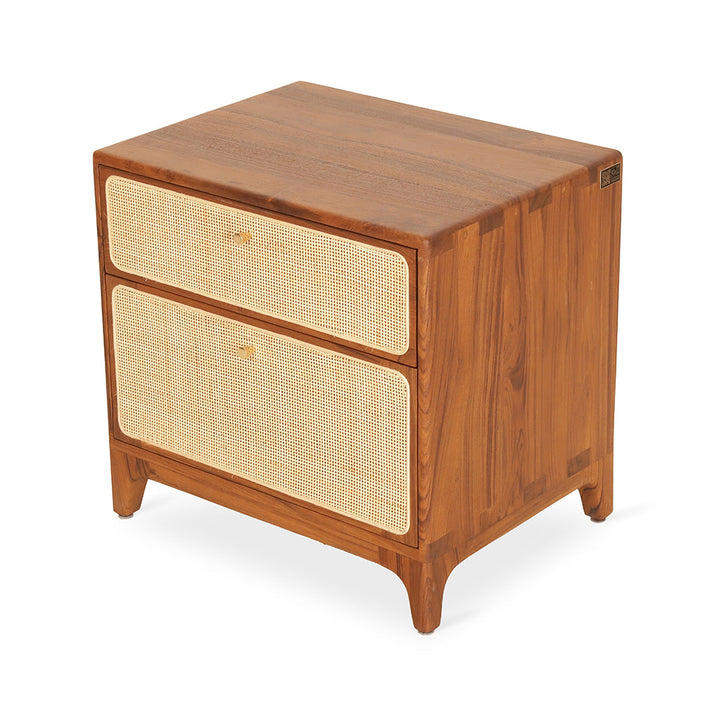 Loodus - Teak Bedside Unit, Bedside Units - Alankaram