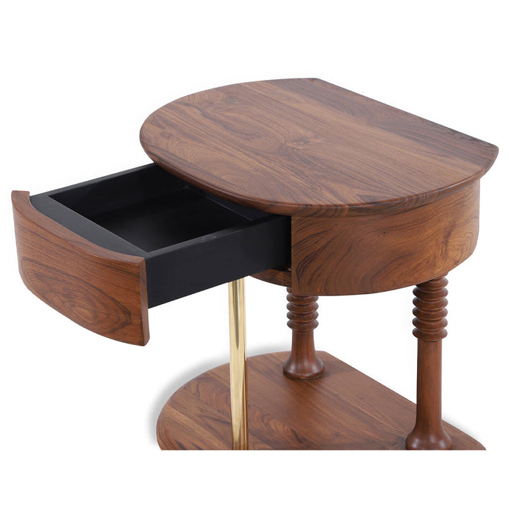 Tohu Teakwood Bedside Table