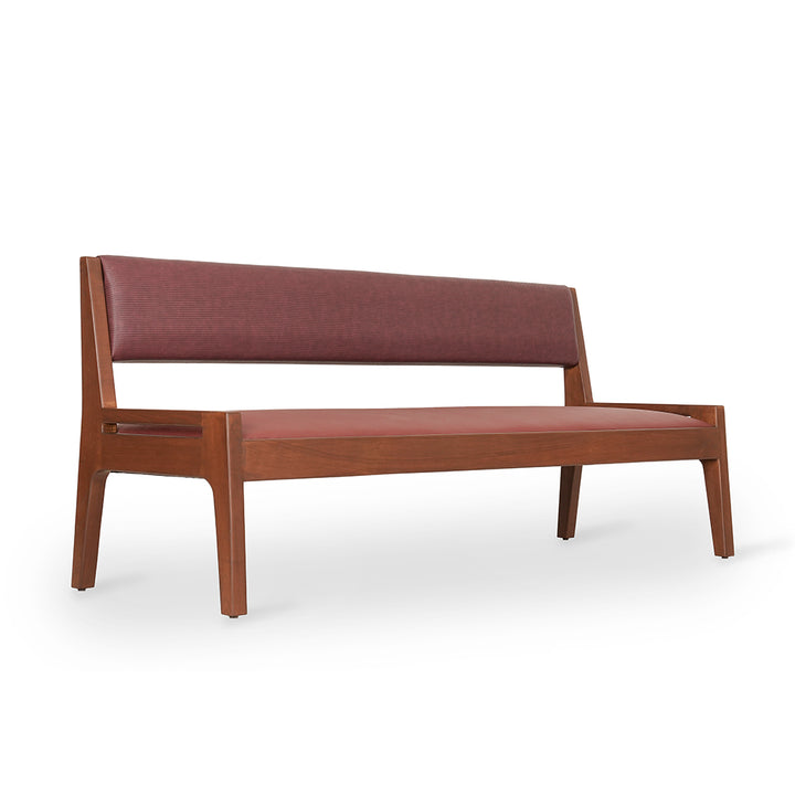 Akari - Solidwood Sofa with Red Kevlar Fabric