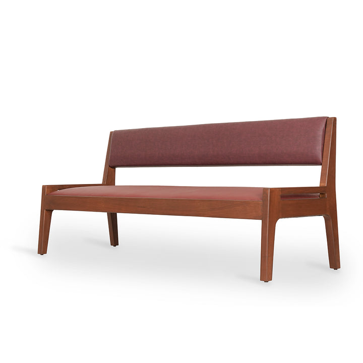 Akari - Solidwood Sofa with Red Kevlar Fabric