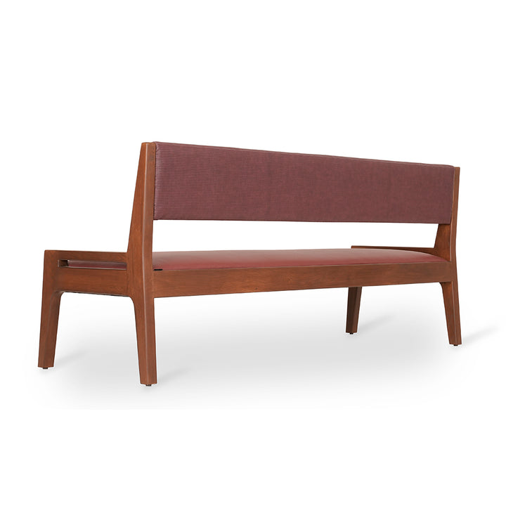 Akari - Solidwood Sofa with Red Kevlar Fabric