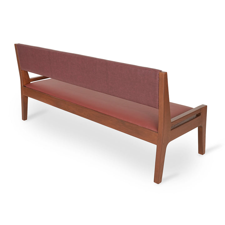 Akari - Solidwood Sofa with Red Kevlar Fabric