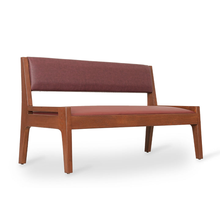 Akari - Solidwood Sofa with Red Kevlar Fabric