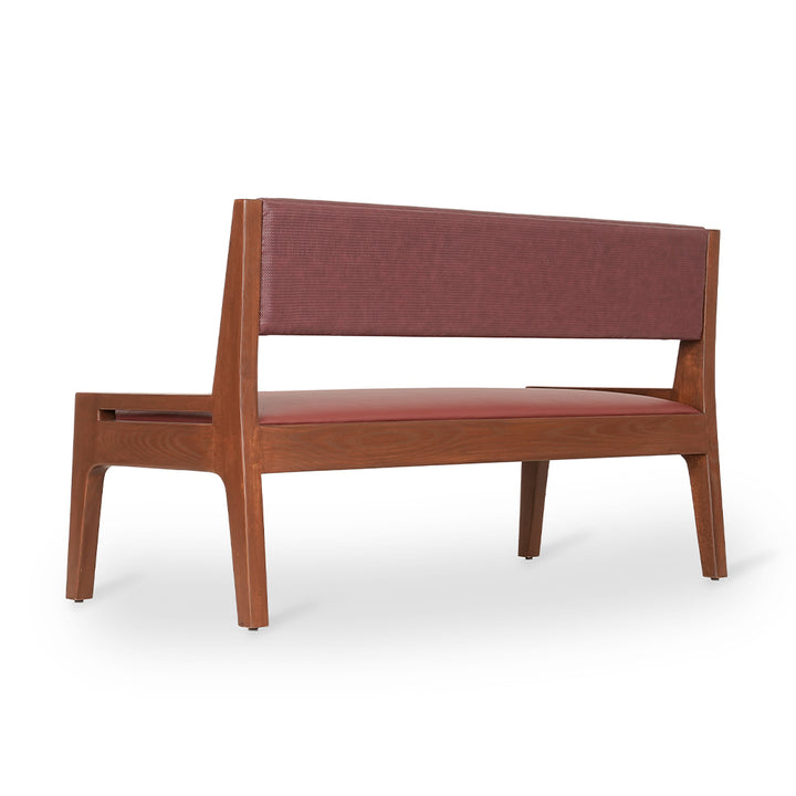 Akari - Solidwood Sofa with Red Kevlar Fabric
