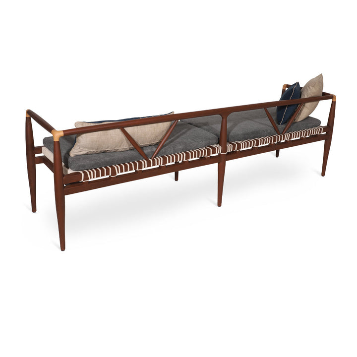 Kutu Three Seater Teakwood Sofa