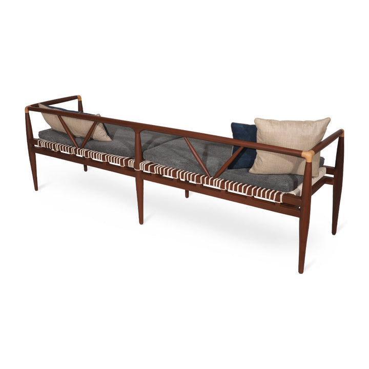 Kutu Three Seater Teakwood Sofa