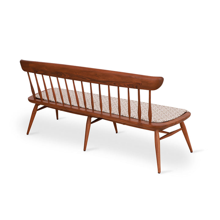 Buyuk Teakwood Bench with Off white Fabric