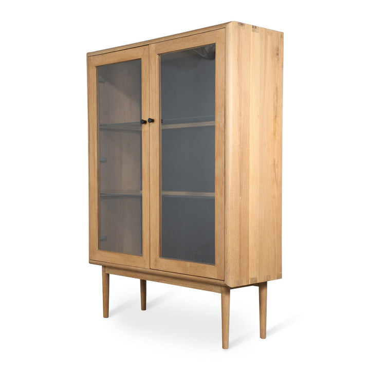 Cisty Solidwood Storage Unit with Glass