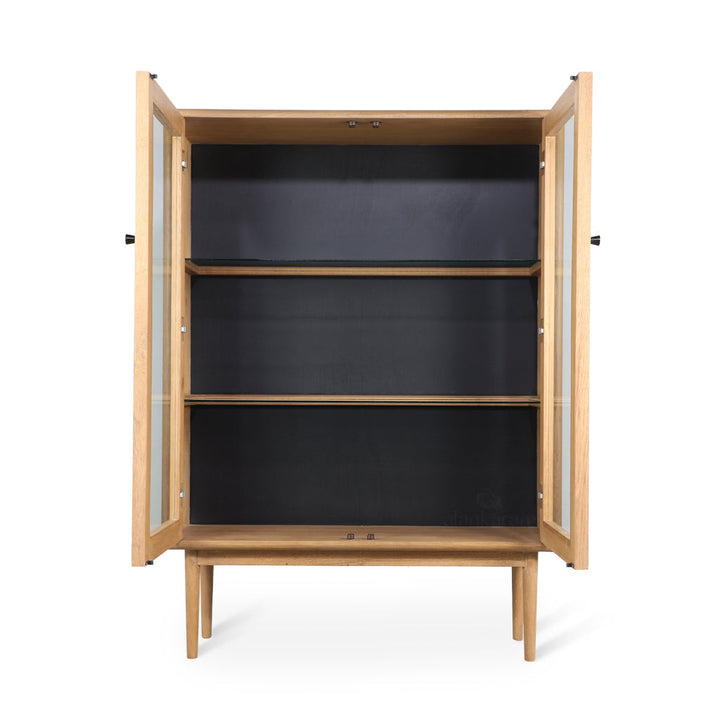 Cisty Solidwood Storage Unit with Glass