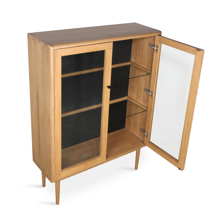 Cisty Solidwood Storage Unit with Glass