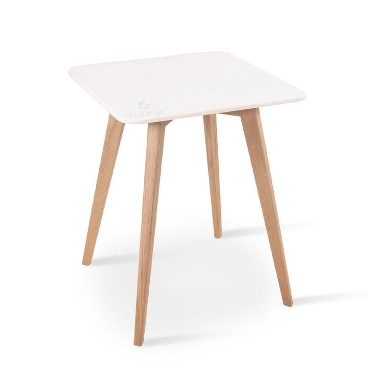 Cheshi - Solidwood Cafe Table with Stone Table