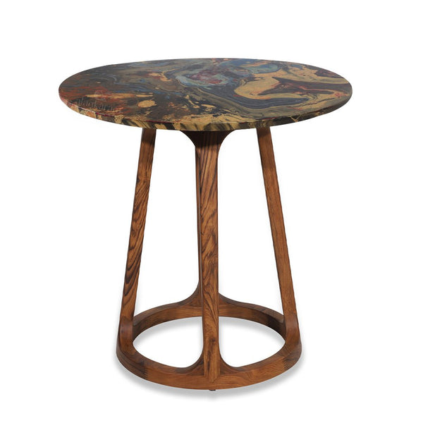 Kruhy - Teakwood Cafe Table