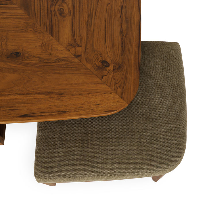 Kiota - Teakwood Nested Center Table - Alankaram