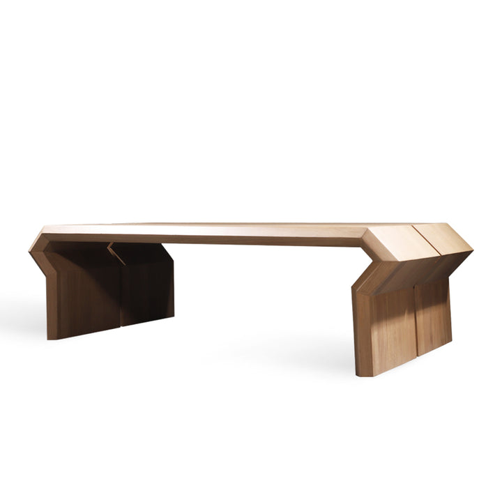 Sivri – Solidwood Center Table with Groove - Alankaram