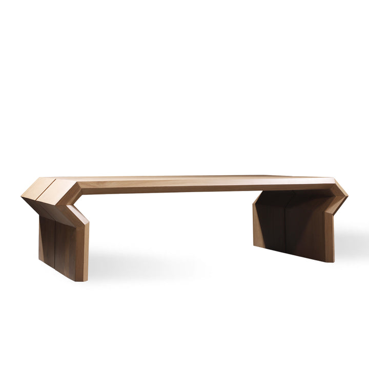 Sivri – Solidwood Center Table with Groove - Alankaram