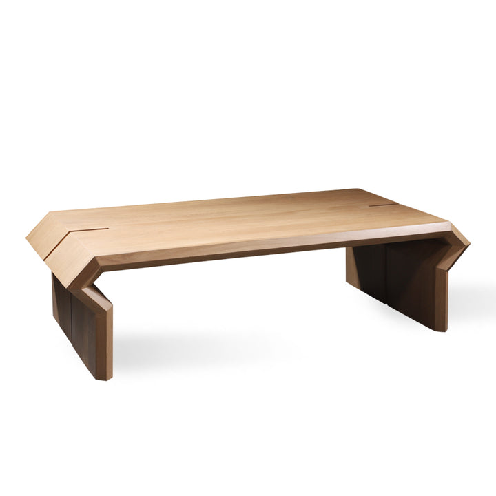 Sivri – Solidwood Center Table with Groove - Alankaram