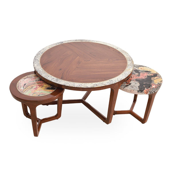 Uchta - Center Table with Artwork
