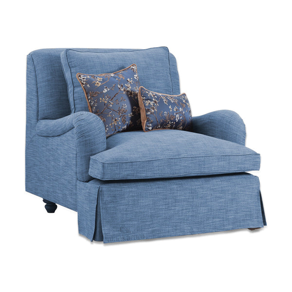 Inggris - Blue Fabric Sofa