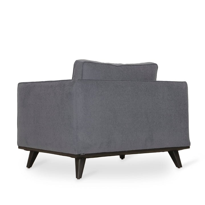 Mihla - Grey Fabric Club Sofa