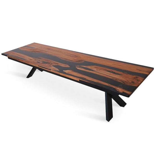 Smola Teakwood Conference / Dining Table with Resin