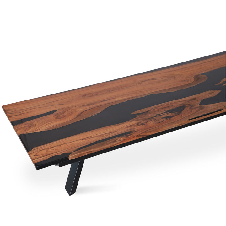 Smola Teakwood Conference / Dining Table with Resin