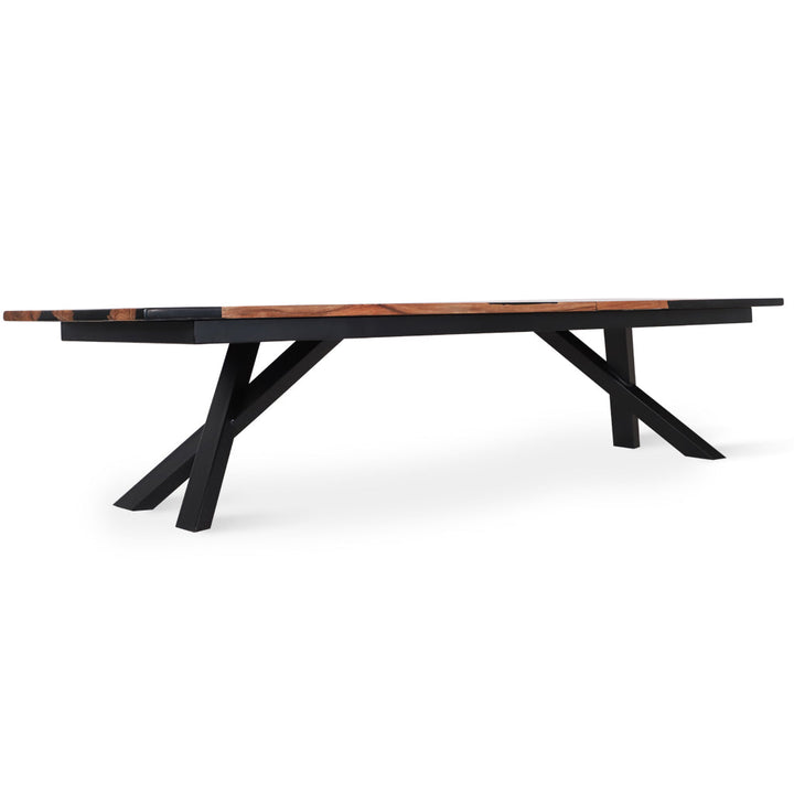 Smola Teakwood Conference / Dining Table with Resin