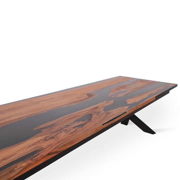 Smola Teakwood Conference / Dining Table with Resin