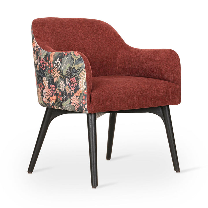 Aavaha - Ash/Oak/Beech Dining Chair, Black Stained, Dining & Study Chairs - Alankaram