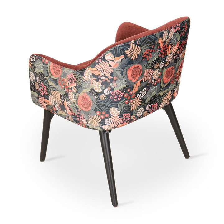 Aavaha - Ash/Oak/Beech Dining Chair, Black Stained, Dining & Study Chairs - Alankaram