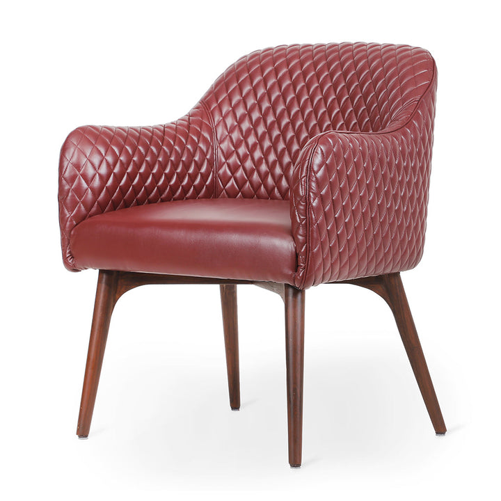 Aavaha - Teak Legs Dining Chair, Stained, Dining & Study Chairs - Alankaram