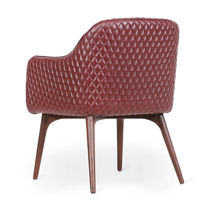 Aavaha - Teak Legs Dining Chair, Stained, Dining & Study Chairs - Alankaram