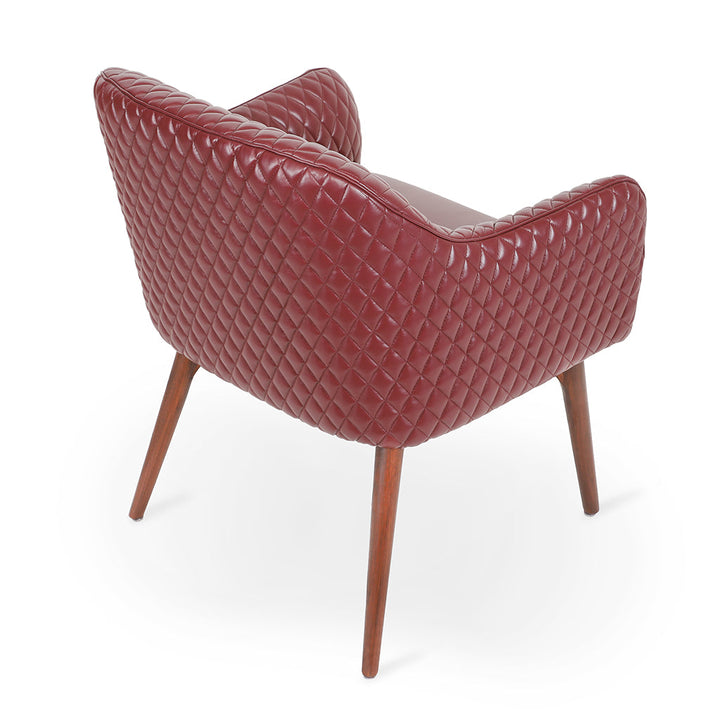 Aavaha - Teak Legs Dining Chair, Stained, Dining & Study Chairs - Alankaram