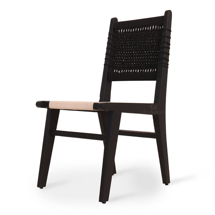 Asandi - Black with Full Cotton Rope