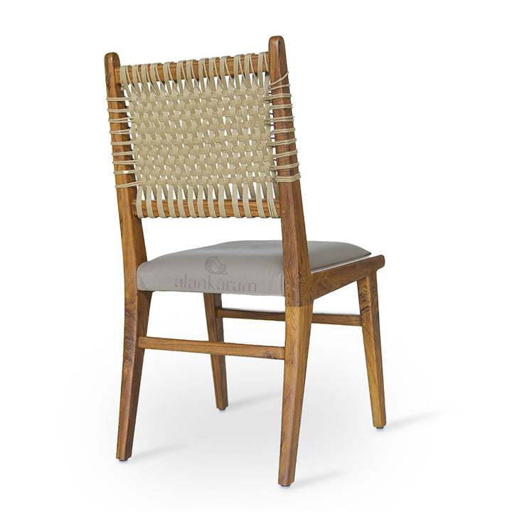 Asandi - Upholstered with Cotton Rope Back