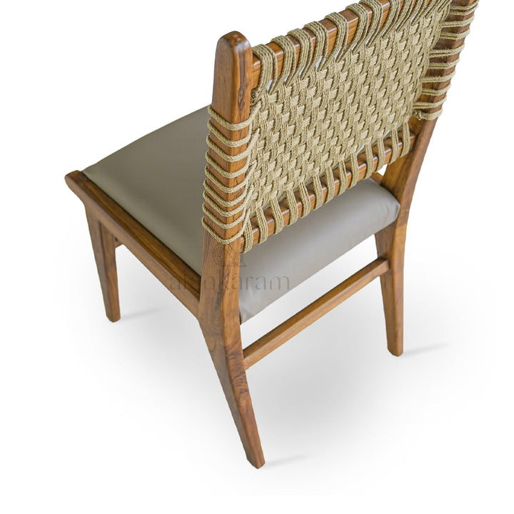 Asandi - Upholstered with Cotton Rope Back