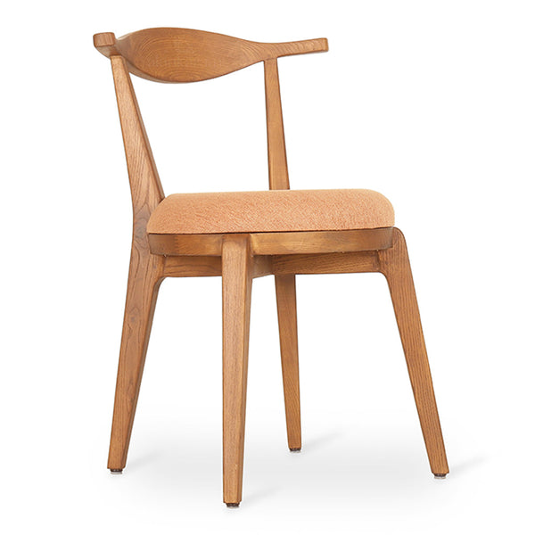 Dogo - Teak Dining Chair, Upholstered Seat