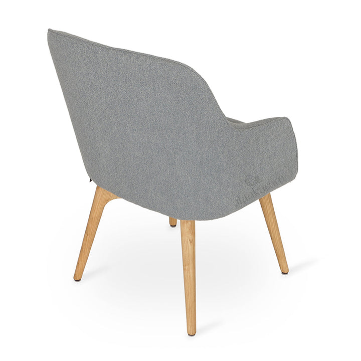 Dolt - Solidwood Dining Chair with Grey Fabric