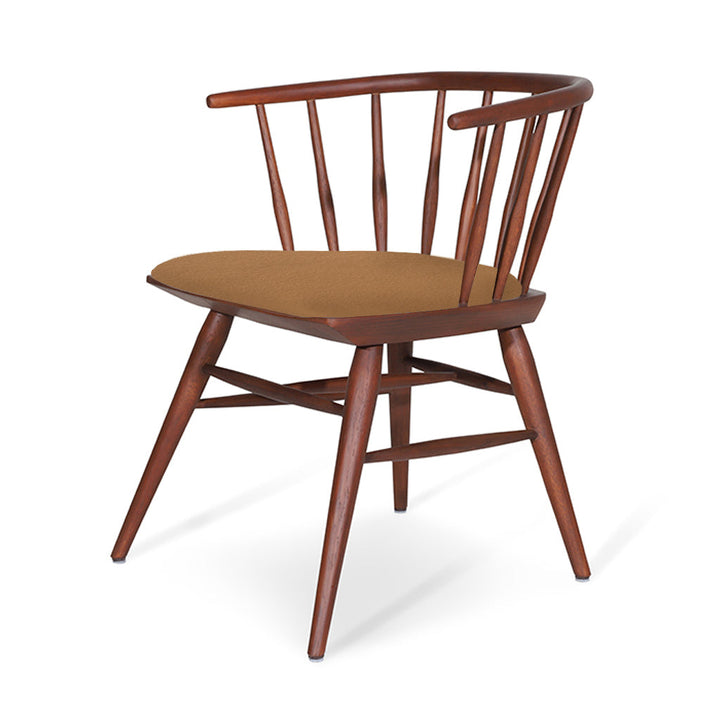 Eski - Wooden chair with Tan Leather