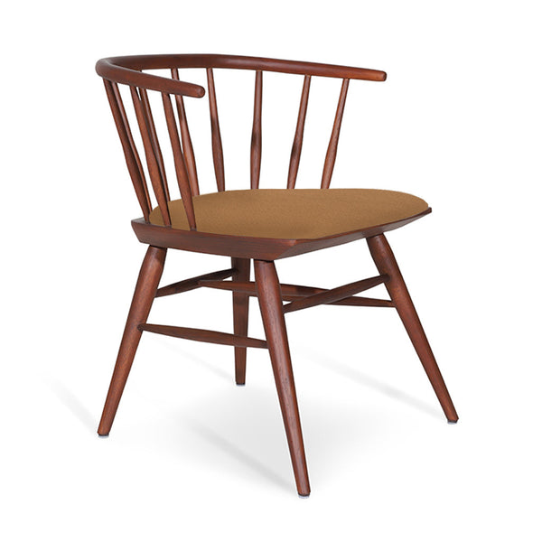 Eski - Wooden chair with Tan Leather