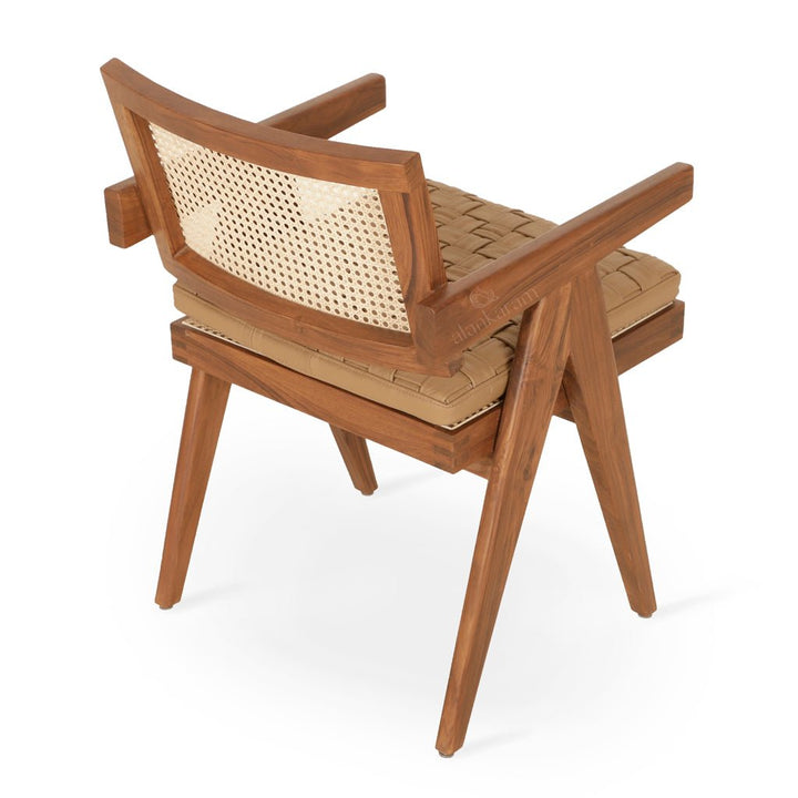 Jeanneret - Teakwood Dining / Office / Arm Chair