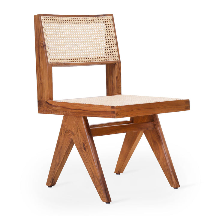 Jeanneret - Teakwood Dining / Office Chair