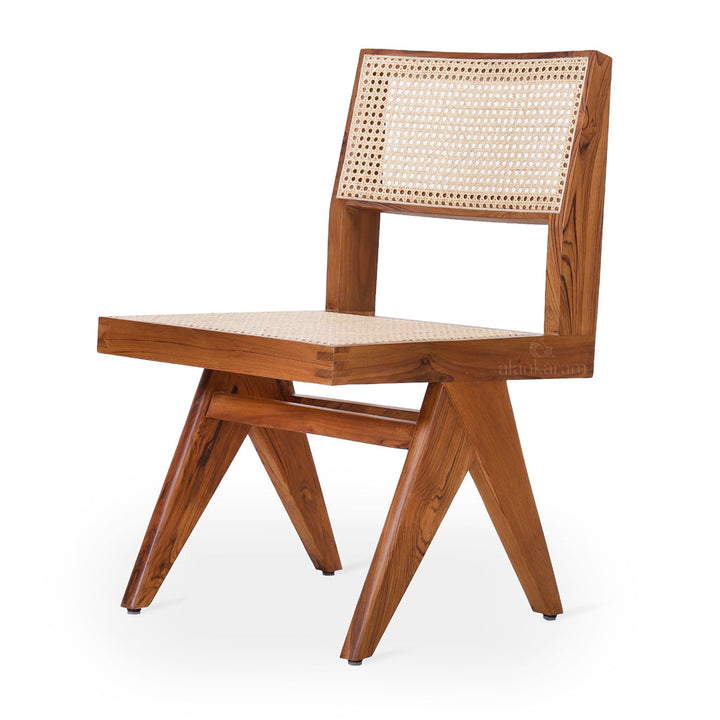 Jeanneret - Teakwood Dining / Office Chair