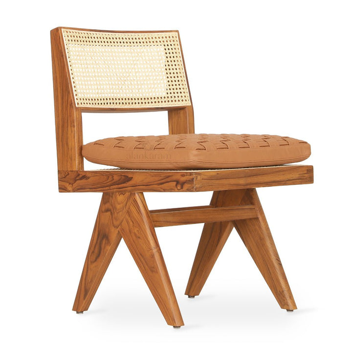 Jeanneret - Teakwood Dining / Office Chair