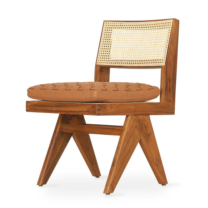 Jeanneret - Teakwood Dining / Office Chair